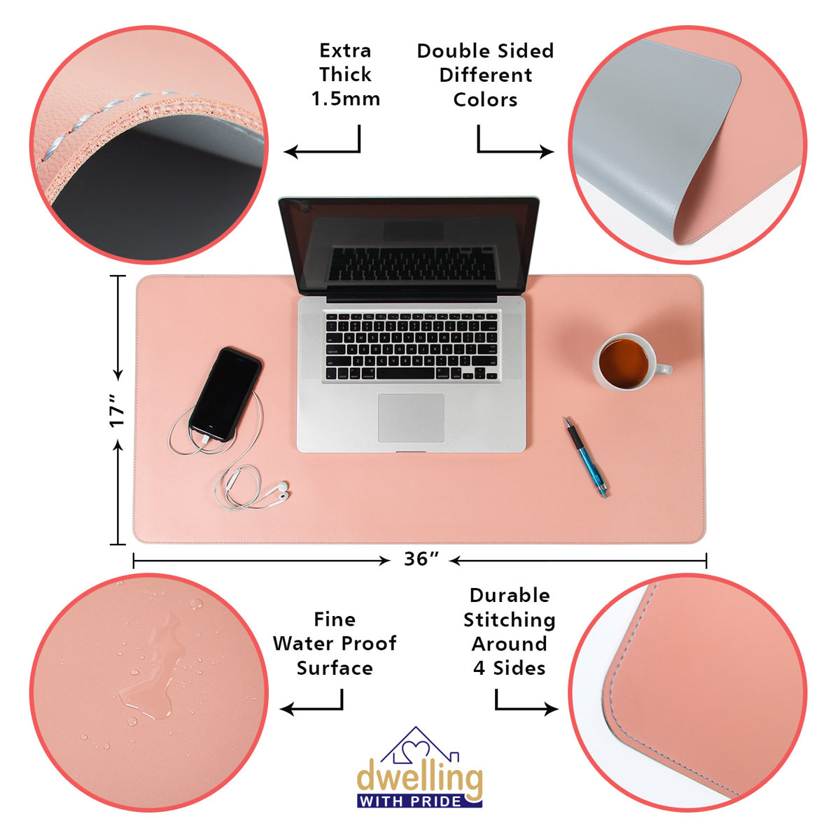 Dwelling With Pride Computer, Laptop, Keyboard and Mouse Desk Pad